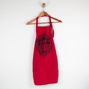 Pike Place Market Port of Seattle Apron Red Souvenir Adjustable Tie Back